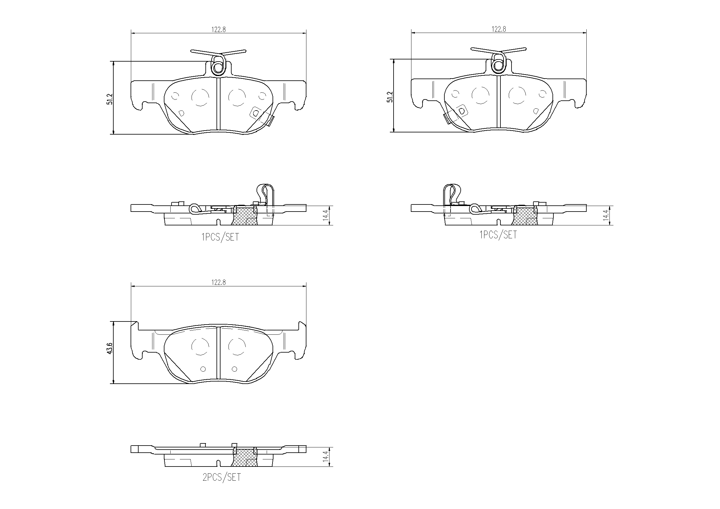 A.B.S. P 49 064 BREMBO Bremsbelagsatz, Scheibenbremse